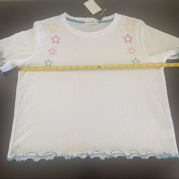 EMERSON ROAD Knitted Gauze Appliqué Tee & Short XL - Picture 11 of 11